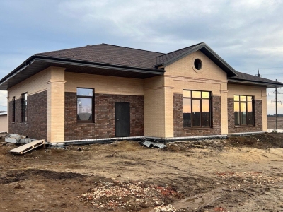 Дом облицованный керамическим кирпичом