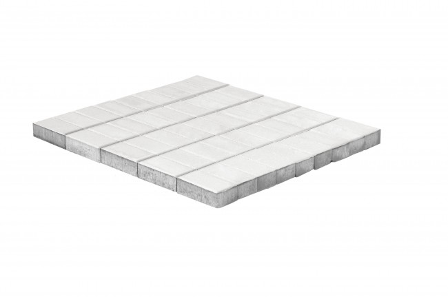 BRAER Тротуарная плитка Прямоугольник белый 200х100х40 BRAER Тротуарная плитка Прямоугольник белый 200х100х40