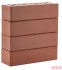 ЛСР Клинкер фасадный тёмно-красный "Эдинбург", поверхность гладкая