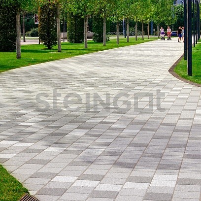 Steingot Тротуарная плитка Квадрат 200*200 Серый 60 мм
