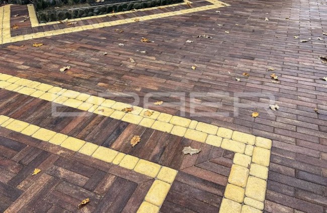 BRAER Тротуарная плитка Ригель 2.0, Color Mix Мальва, 60 мм