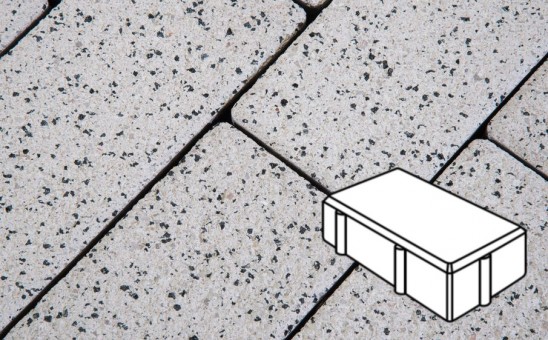 Плитка тротуарная Granite FERRO, брусчатка, Покостовский 200*100*60 мм