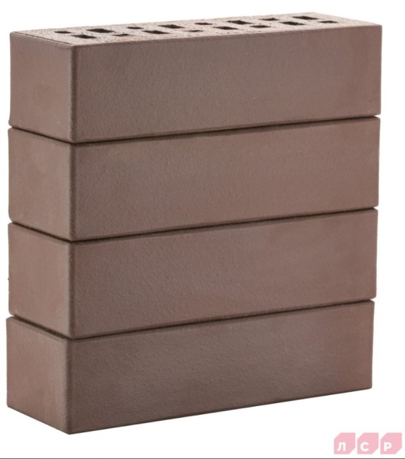ЛСР Клинкер фасадный коричневый "Мюнхен", поверхность гладкая