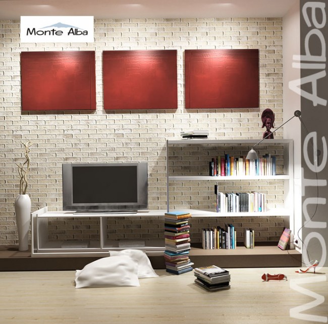 White Hills Гипсовая плитка Эллин брик А320-10 White Hills Гипсовая плитка Эллин брик А320-10