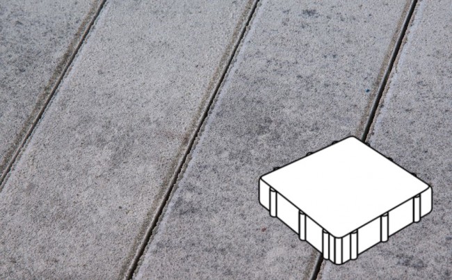 Готика Плитка тротуарная Natur, Квадрат, Монохром, 300*300*60 мм