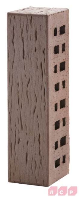 ЛСР Клинкер фасадный коричневый "Мюнхен", поверхность береста