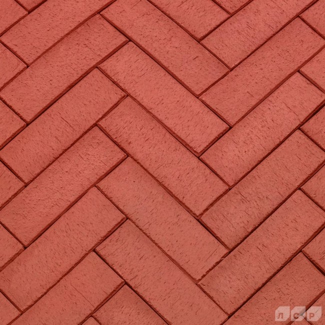 ЛСР Клинкер тротуарный красный "Лондон" лонг