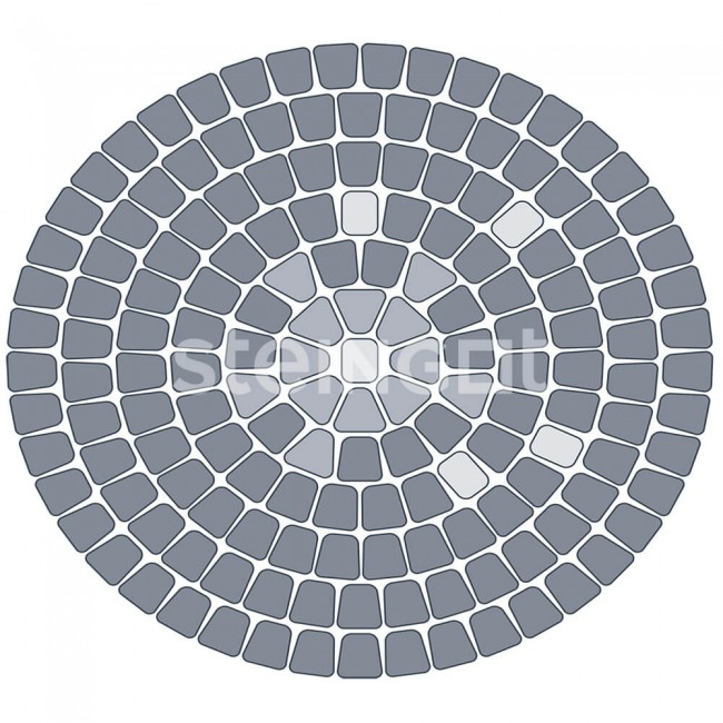 Steingot Тротуарная плитка Классика круговая Бежевая