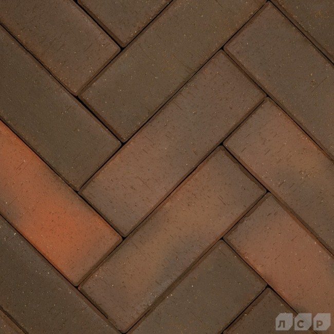 ЛСР Клинкер тротуарный красный флэш "Ноттингем" лонг