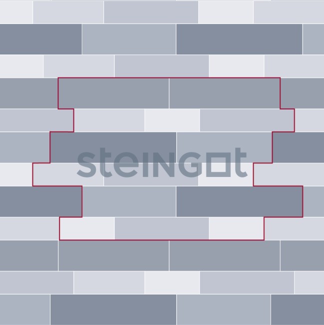 Steingot Тротуарная плитка Домино Серая 80 мм Steingot Тротуарная плитка Домино Серая 80 мм