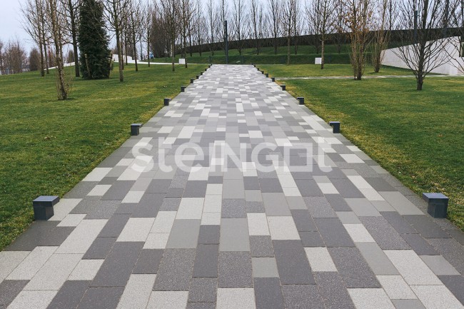 Steingot Тротуарная плитка Домино Серая 80 мм Steingot Тротуарная плитка Домино Серая 80 мм