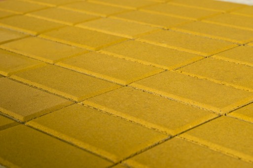 Тротуарная плитка Прямоугольник желтый 200х100х40