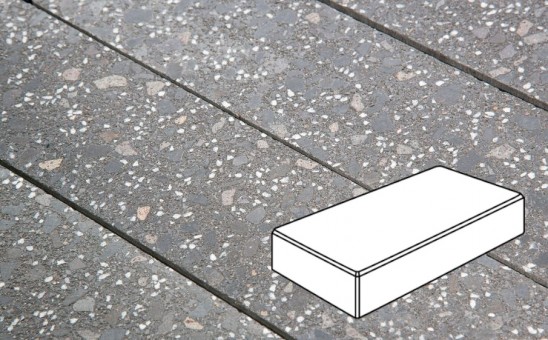 Плитка тротуарная Granite FINO, картано, Ильменит 300*150*80 мм