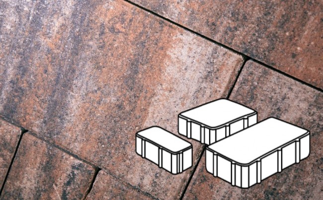 Готика Плитка тротуарная Natur, Новый Город, Альпин, комплект 3 шт, толщина 60 мм