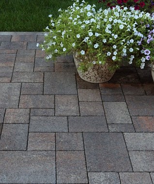 Выбор Тротуарная плитка МЮНХЕН - Листопад гранит Клен, комплект из 4 видов плит