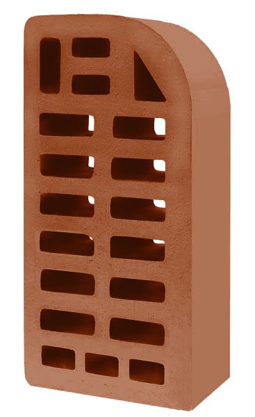 Голицынский кирпич фасонный одинарный фл-12 корица Голицынский кирпич фасонный одинарный фл-12 корица