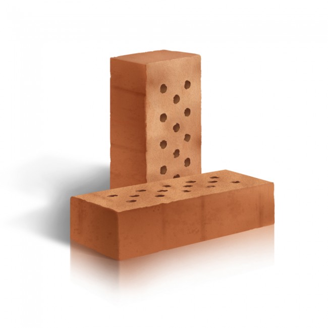 кирпич рядовой полнотелый - с технологическими пустотами до 13%