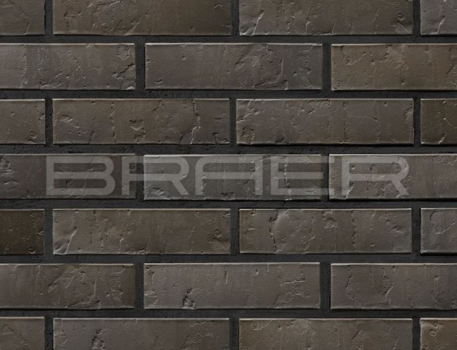 BRAER Облицовочный кирпич БРАЕР кладка Нуар, терра, 0,7 НФ