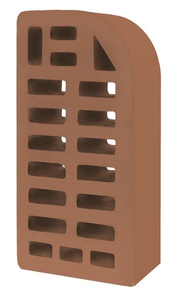 Голицынский кирпич фасонный одинарный фл-12 терракот