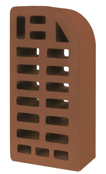 Голицынский кирпич фасонный одинарный фл-12 темно - терракотовый Голицынский кирпич фасонный одинарный фл-12 темно - терракотовый