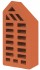 кирпич фасонный одинарный фл-2 красный