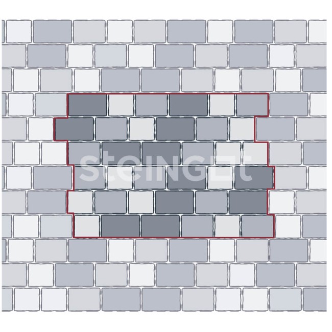 Steingot Старый город "Bianco Nero" 60 мм Steingot Старый город "Bianco Nero" 60 мм