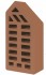 кирпич фасонный одинарный фл-2 терракот