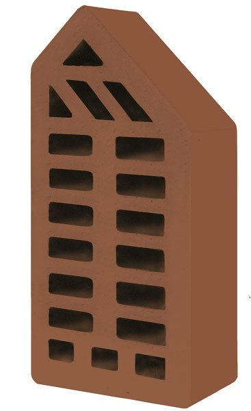 Голицынский кирпич фасонный одинарный фл-2 темно - терракотовый Голицынский кирпич фасонный одинарный фл-2 темно - терракотовый