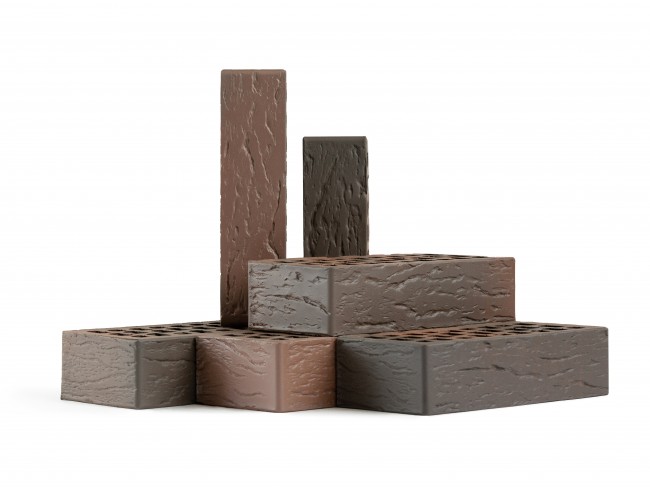 VOLGABRICK Лицевой кирпич "Нева" рустикатор горизонтальный 250x120x65 мм VOLGABRICK Лицевой кирпич "Нева" рустикатор горизонтальный 250x120x65 мм