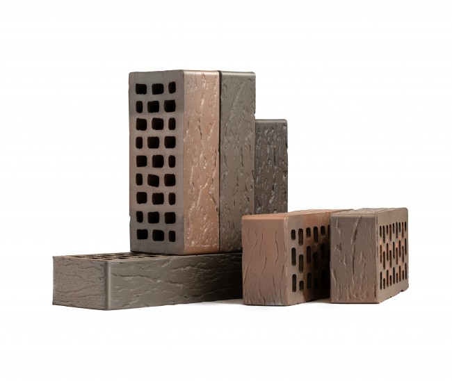 VOLGABRICK Лицевой кирпич "Нева" рустикатор горизонтальный 250x120x65 мм VOLGABRICK Лицевой кирпич "Нева" рустикатор горизонтальный 250x120x65 мм