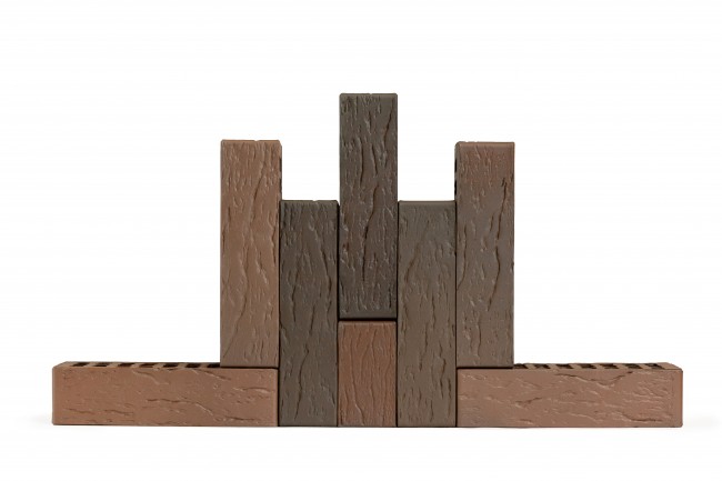 VOLGABRICK Лицевой кирпич "Нева" рустикатор горизонтальный 250x120x65 мм VOLGABRICK Лицевой кирпич "Нева" рустикатор горизонтальный 250x120x65 мм