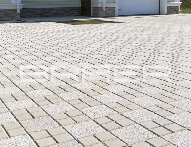 BRAER Тротуарная плитка Лувр, Мрамор, 200х200 мм, 60 мм