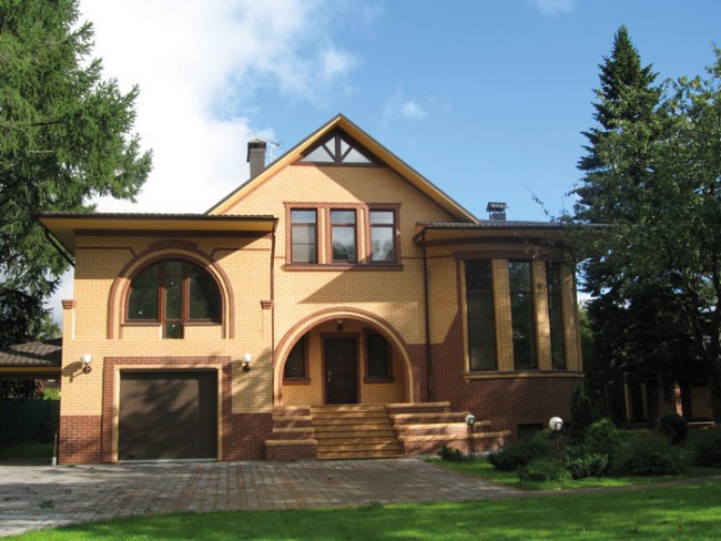 Голицынский кирпич одинарный лицевой солома гладкий Голицынский кирпич одинарный лицевой солома гладкий