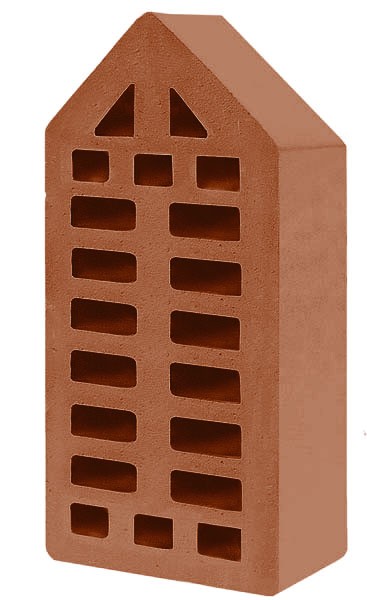 Голицынский кирпич фасонный одинарный фл-10 корица Голицынский кирпич фасонный одинарный фл-10 корица