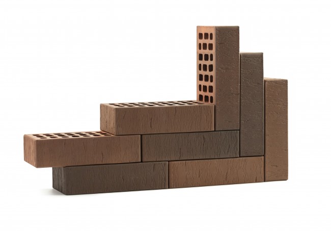 VOLGABRICK Лицевой кирпич "Нева" рустикатор вертикальный 250x120x65 мм VOLGABRICK Лицевой кирпич "Нева" рустикатор вертикальный 250x120x65 мм