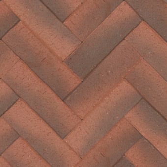 Брусчатка красная "Оксфорд" умбра лонг