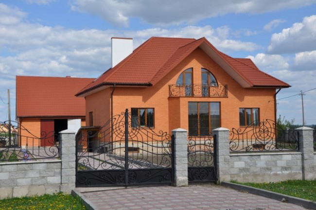 Голицынский кирпич одинарный лицевой абрикосовый Голицынский кирпич одинарный лицевой абрикосовый