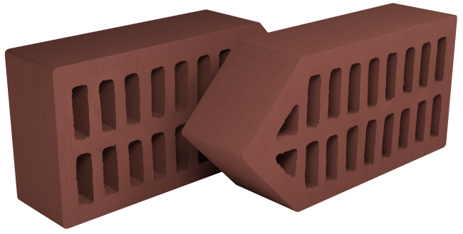 Голицынский кирпич фасонный одинарный фл-10 темно - терракотовый Голицынский кирпич фасонный одинарный фл-10 темно - терракотовый