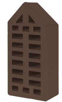 кирпич фасонный одинарный фл-10 коричневый