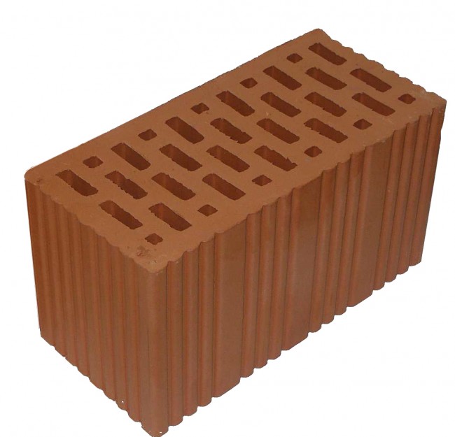 кирпич рядовой пустотелый двойной красный