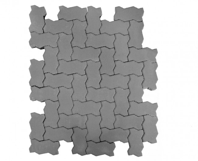 BRAER Тротуарная плитка Волна серый 80 BRAER Тротуарная плитка Волна серый 80