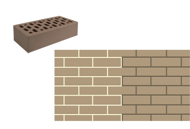 Норский кирпич лицевой коричневый одинарный Норский кирпич лицевой коричневый одинарный