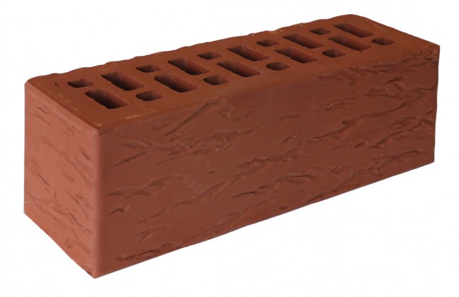 Рязанский кирпичный завод Кирпич рязанский утолщенный лицевой ЕВРО Терракотовый Руст