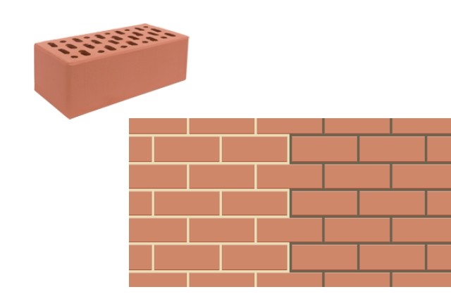 Норский кирпич лицевой абрикосовый полуторный Норский кирпич лицевой абрикосовый полуторный
