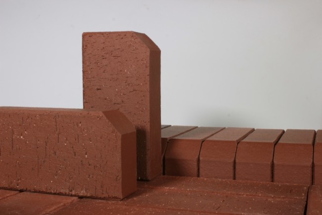 ЛСР Брусчатка тёмно-красная "Эдинбург" бордюр