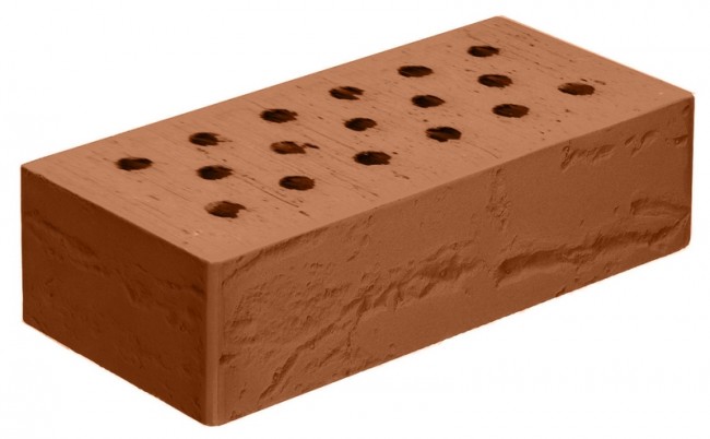 Голицынский кирпич лицевой полнотелый корица