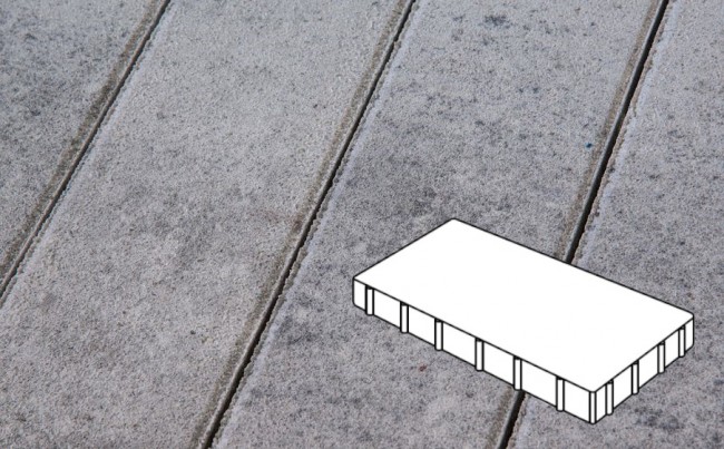 Готика Плитка тротуарная Готика Natur, Плита, Монохром, 400*200*80 мм