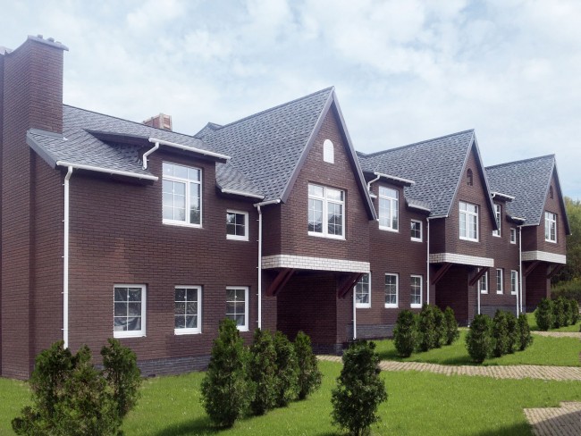 Голицынский кирпич евро лицевой темно - терракотовый Голицынский кирпич евро лицевой темно - терракотовый