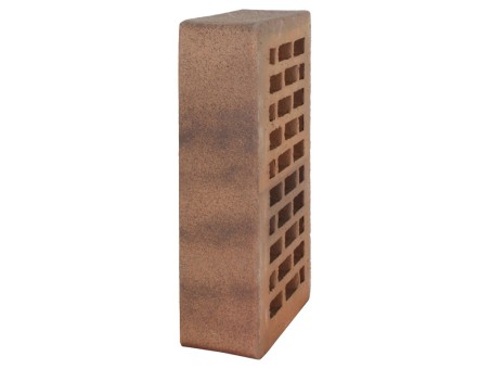 Кирпич лицевой пустотелый ореховый флэш, поверхность гладкая Кирпич лицевой пустотелый ореховый флэш, поверхность гладкая