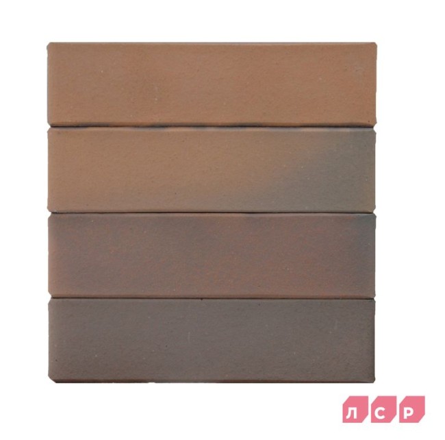 ЛСР Клинкер фасадный светло-коричневый флэш "Прага", поверхность гладкая ЛСР Клинкер фасадный светло-коричневый флэш "Прага", поверхность гладкая